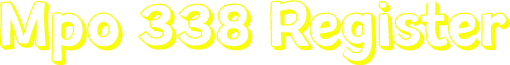 Mpo 338 Register